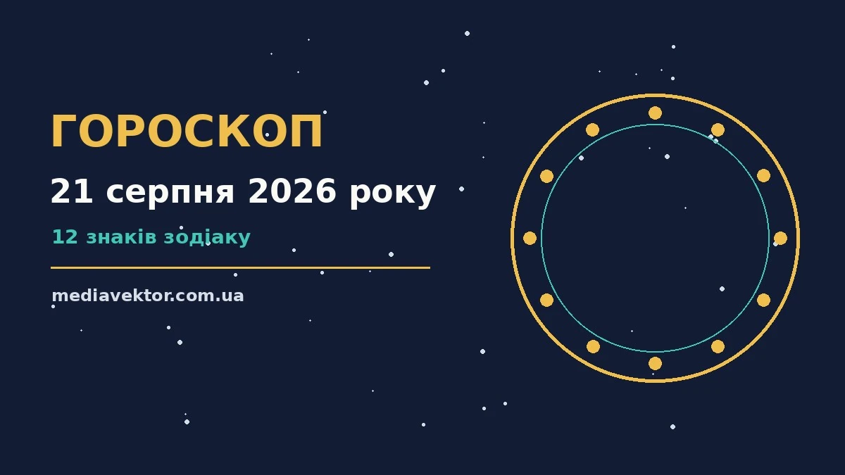 Гороскоп на 21 серпня 2026 року: час рішень для всіх знаків про настрій, справи та гроші