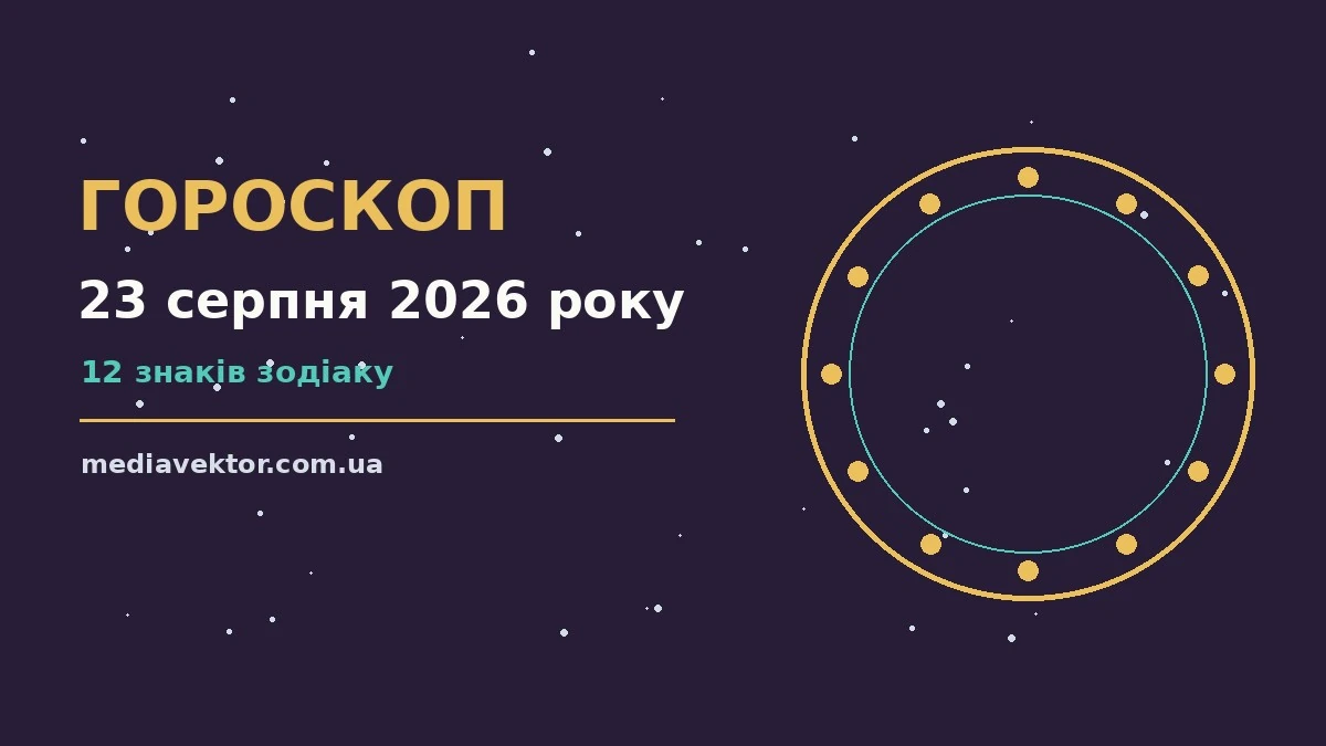 Гороскоп на 23 серпня 2026 року: час рішень для всіх знаків про настрій, справи та гроші