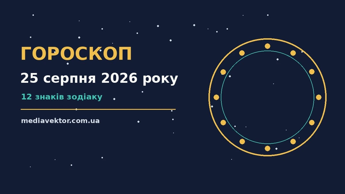 Гороскоп на 25 серпня 2026 року: час рішень для всіх знаків про настрій, справи та гроші