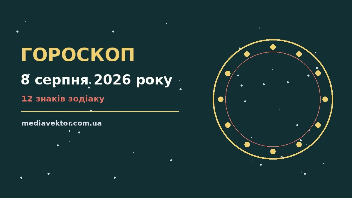 Щоденний гороскоп на 8 серпня 2026 року з практичними порадами для всіх знаків Зодіаку