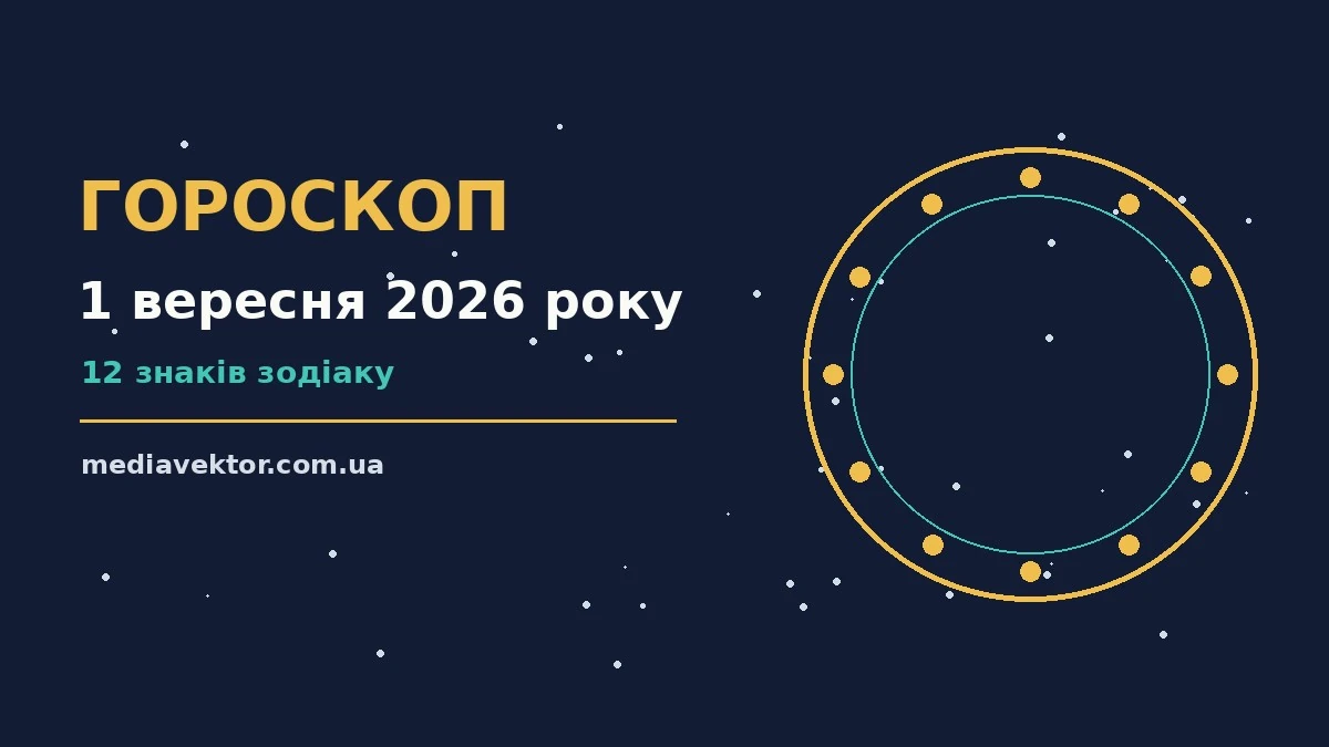 Гороскоп на 1 вересня 2026 року: час рішень для всіх знаків про настрій, справи та гроші