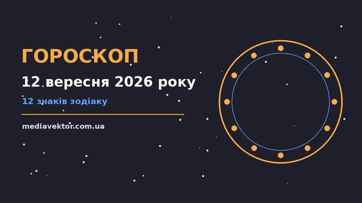 Гороскоп на 12 вересня 2026 року: час рішень для всіх знаків про настрій, справи та гроші