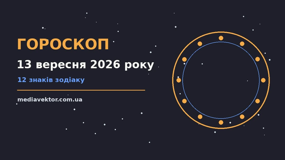 Гороскоп на 13 вересня 2026 року: час рішень для всіх знаків про настрій, справи та гроші