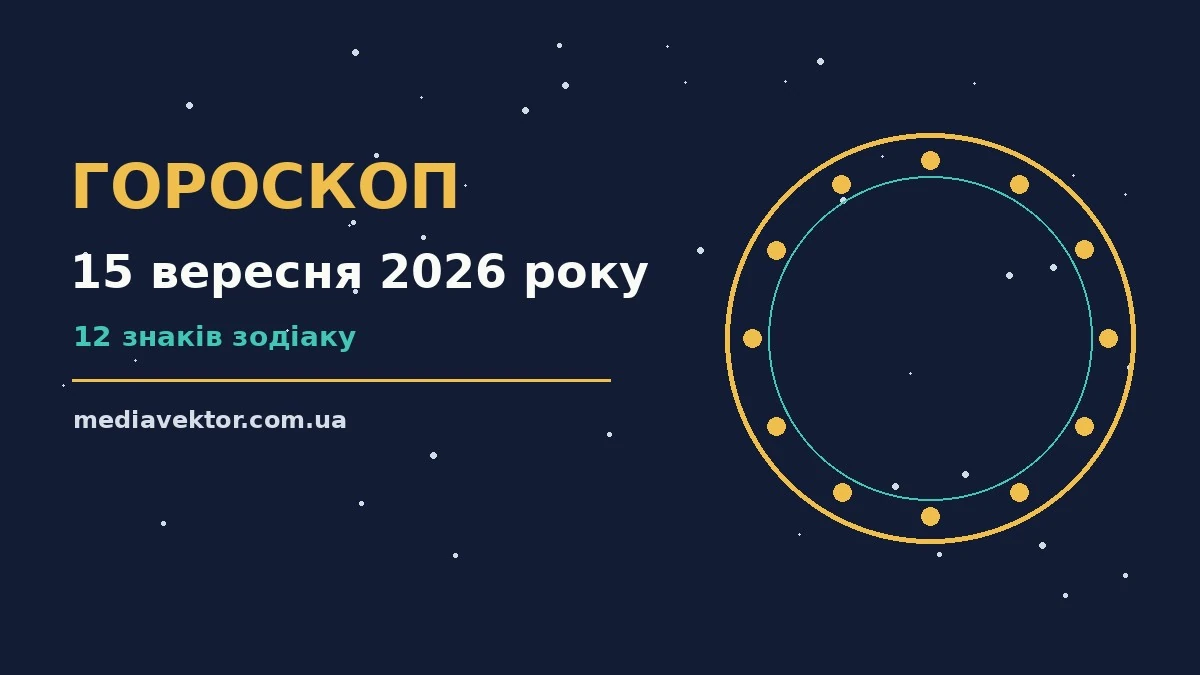 Гороскоп на 15 вересня 2026 року: час рішень для всіх знаків про настрій, справи та гроші