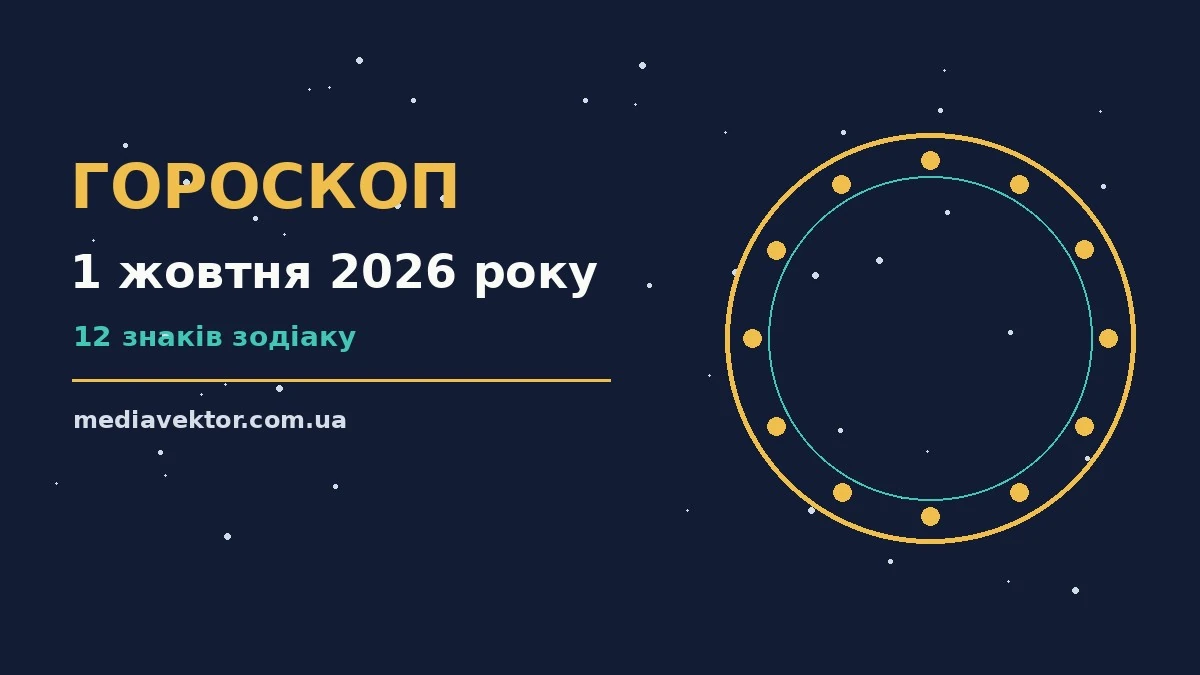 Гороскоп на 1 жовтня 2026 року: час рішень для всіх знаків про настрій, справи та гроші