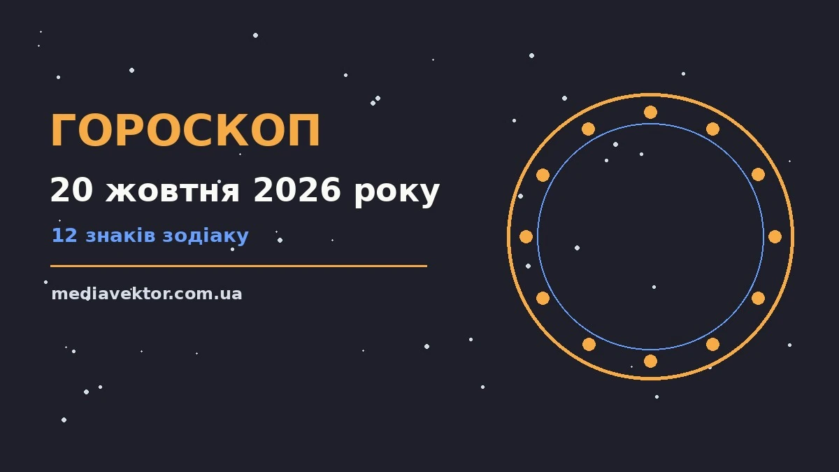 Гороскоп на 20 жовтня 2026 року: час рішень для всіх знаків про настрій, справи та гроші