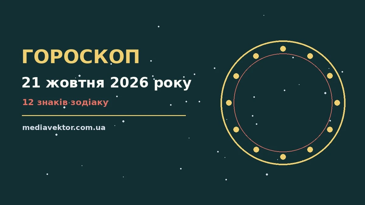 Гороскоп на 21 жовтня 2026 року: час рішень для всіх знаків про настрій, справи та гроші