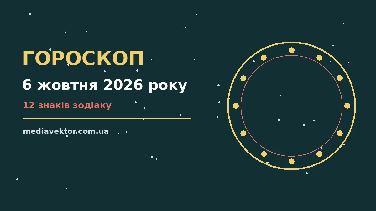 Гороскоп на 6 жовтня 2026 року: час рішень для всіх знаків про настрій, справи та гроші